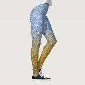 Moderne Graue Glitzer Glitzern Leggings (Rechts)