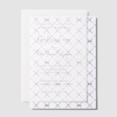 Moderne graue handgeschriebene Skripte Elegante Ho Pergament Einladungen (Versetzt (Einladung))