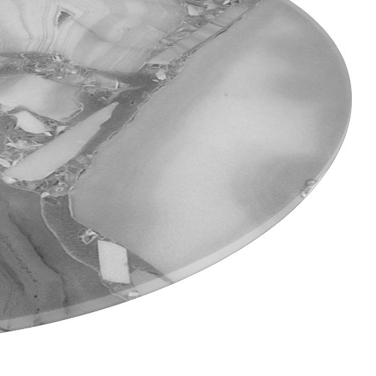 Moderne graue Imitate Marmorsteinfassplatte Schneidebrett (Ecke)