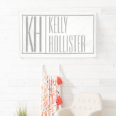 Moderne graue Initialen und Namen-Logo Banner (Insitu)