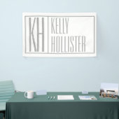 Moderne graue Initialen und Namen-Logo Banner (Messeveranstaltung)