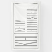 Moderne graue Initialen und Namen-Logo Banner (Vertikal)