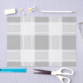 Moderne graue Karomuster Seidenpapier (Handwerk)