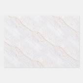 Moderne graue Marmormuster Geschenkpapier Set (Vorderseite 2)