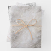 Moderne graue Marmormuster Geschenkpapier Set (Beispiel)