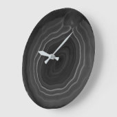 Moderne graue modische ungewöhnliche SteinWanduhr Große Wanduhr (Winkel)