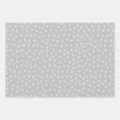 Moderne graue neutrale skandinavische Zuhause Schn Geschenkpapier Set (Vorderseite 3)