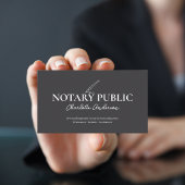 Moderne graue Notar-Foto Visitenkarte