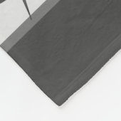 Moderne graue Pflanzenblätter Fleecedecke (Ecke)