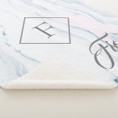 Moderne graue Rahmen- und Pastelltöne aus Marmor Sherpadecke (3/4)