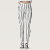 Moderne graue Raute Leggings (Vorderseite)