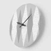 Moderne Graue Raute - Uhr (Winkel)