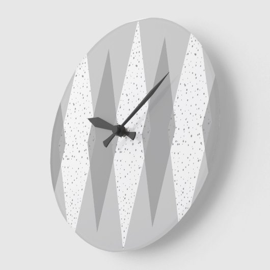 Moderne Graue Raute - Uhr (Winkel)