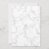 Moderne graue Rose Gold Girl Baby Sprinkle Einladung (Rückseite)