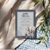 Moderne graue Safari Kinderdusche Einladung