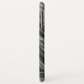 Moderne graue Satin Print | Monogramm oder Name Case-Mate iPhone Hülle (Hinten/Links)