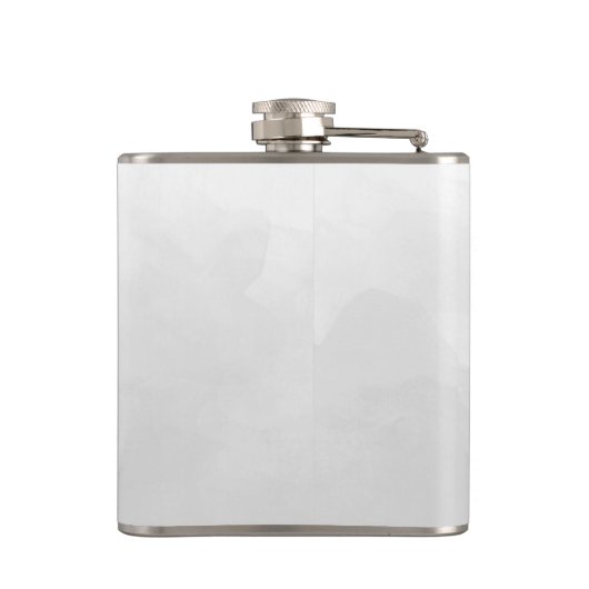 Moderne graue Silberhäuser Gastgeschenk Hochzeit N Flachmann (Rückseite)