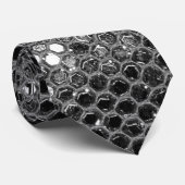 Moderne graue silberne Glitter-Glamour-Funkeln  Krawatte (Gerollt)