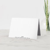 Moderne graue Swirl-Hochzeit Dankeschön Karten (Rückseite)