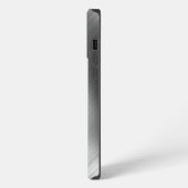 Moderne graue Texturvorlage iPhone Hülle (Linke Seite)