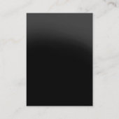 Moderne graue, trendige Skript-Monogramm-Visitenka Visitenkarte (Rückseite)