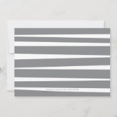 Moderne graue Twins Custom Foto Birth Ankündigung (Rückseite)