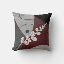 moderne graue und braune Blätter abstrakte Erdtöne