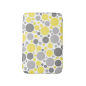 Moderne graue und gelbe Blasen Badematte (Vorderseite Vertikal)