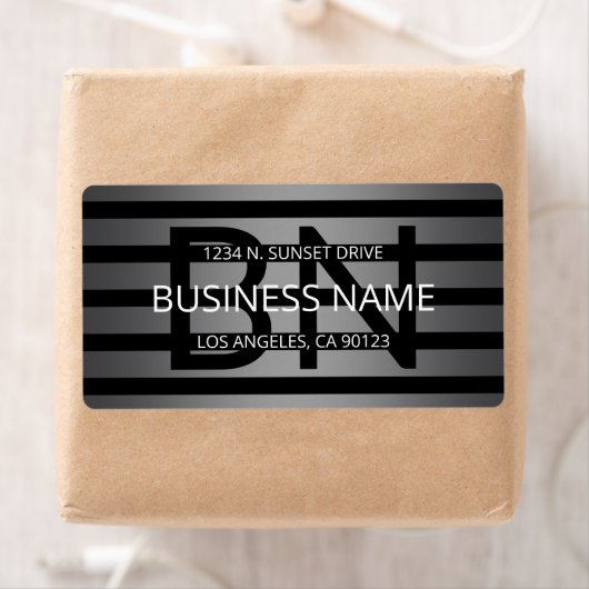 Moderne graue und horizontale schwarze Streifen (Insitu)