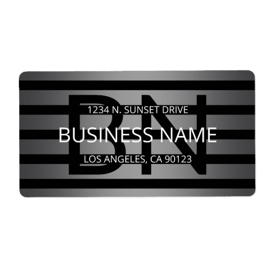 Moderne graue und horizontale schwarze Streifen (Vorne)