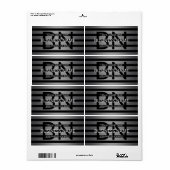 Moderne graue und horizontale schwarze Streifen (Vorne)