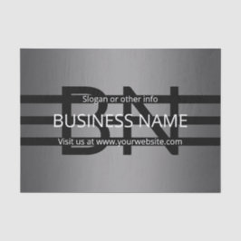 Moderne graue und horizontale schwarze Streifen Seidenpapier