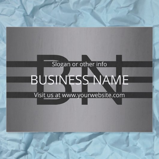 Moderne graue und horizontale schwarze Streifen Seidenpapier