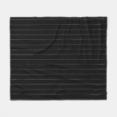 Moderne, graue und schwarz gestreifte Vorlage Fleecedecke (Vorderseite (Horizontal))