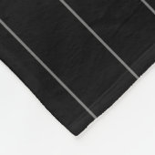 Moderne, graue und schwarz gestreifte Vorlage Fleecedecke (Ecke)