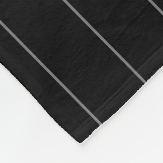Moderne, graue und schwarz gestreifte Vorlage Fleecedecke (Ecke)