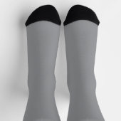 Moderne graue und schwarze gemusterte Socken (Oben)