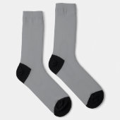 Moderne graue und schwarze gemusterte Socken (Rechts)