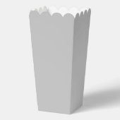 Moderne, graue und weiße Hochzeitsfeier Geschenkschachtel (Rückseite)