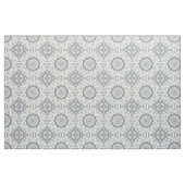 Moderne, graue und weiße Medallion-Stoffe Stoff (Fat Quarter (45,7 x 55,9 cm))