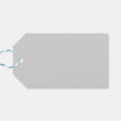 Moderne graue Weihnachts-Geschenkverpackung Geschenkanhänger (Rückseite Horizontal)