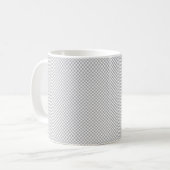 Moderne graue Weihnachts-Geschenkverpackung Kaffeetasse (Vorderseite Links)
