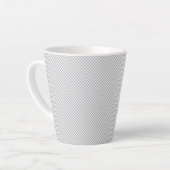 Moderne graue Weihnachts-Geschenkverpackung Milchtasse (Linke Ecke)