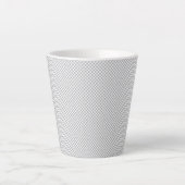 Moderne graue Weihnachts-Geschenkverpackung Milchtasse (Vorderseite)