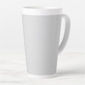Moderne graue Weihnachts-Geschenkverpackung Milchtasse (Rechte Ecke)