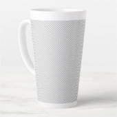 Moderne graue Weihnachts-Geschenkverpackung Milchtasse (Linke Ecke)
