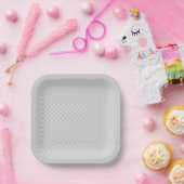 Moderne graue Weihnachts-Geschenkverpackung Pappteller (Party)