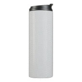 Moderne graue Weihnachts-Geschenkverpackung Thermosbecher (Nach links gedreht)