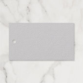Moderne graue Weihnachtspapier-Geschenkverpackung Geschenkanhänger (Rückseite (Horizontal))