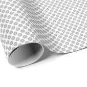 Moderne graue Weihnachtspapier-Geschenkverpackung Geschenkpapier (Rolleneckpunkt)